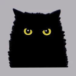 Black Cat Cute Enamel Pin Animal Big Eyes Cat Brooch Pines Lapel Pins Badge on Backpack Clothing Accessories Funny Jewelry Gift