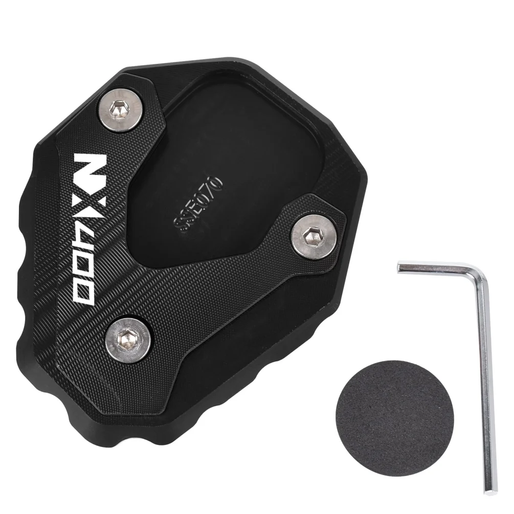 For Honda NX 400 2023 2024 2025 2026 NX400 Side Stand Pad Plate Kickstand Enlarger Support Extension Motorcycle Accessories