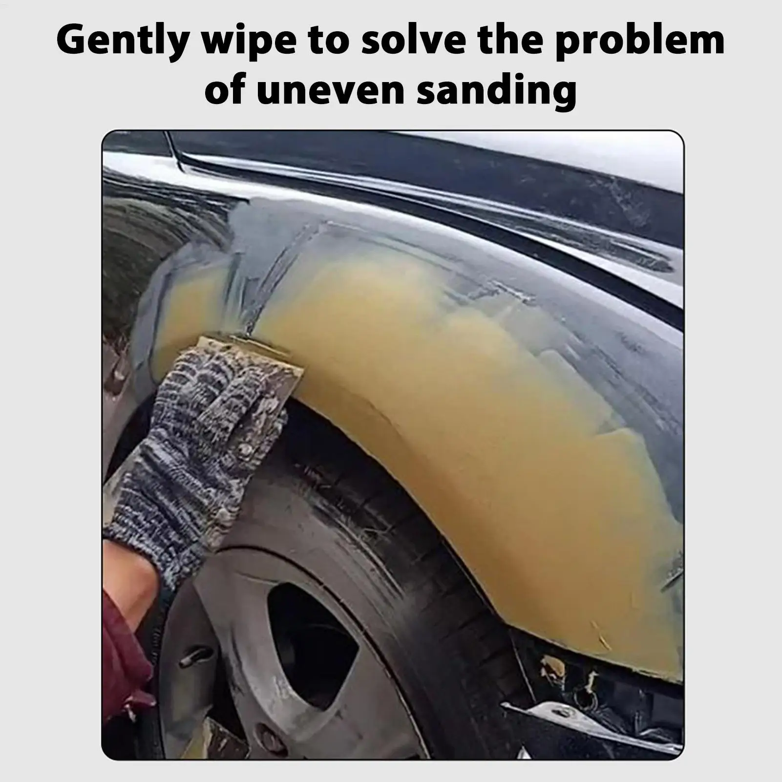 Sanding Guide Coat Powder Leak-Proof Black Guide Coat Powder Reusable Portable Tool with Handle Multipurpose Dry Guide Coat