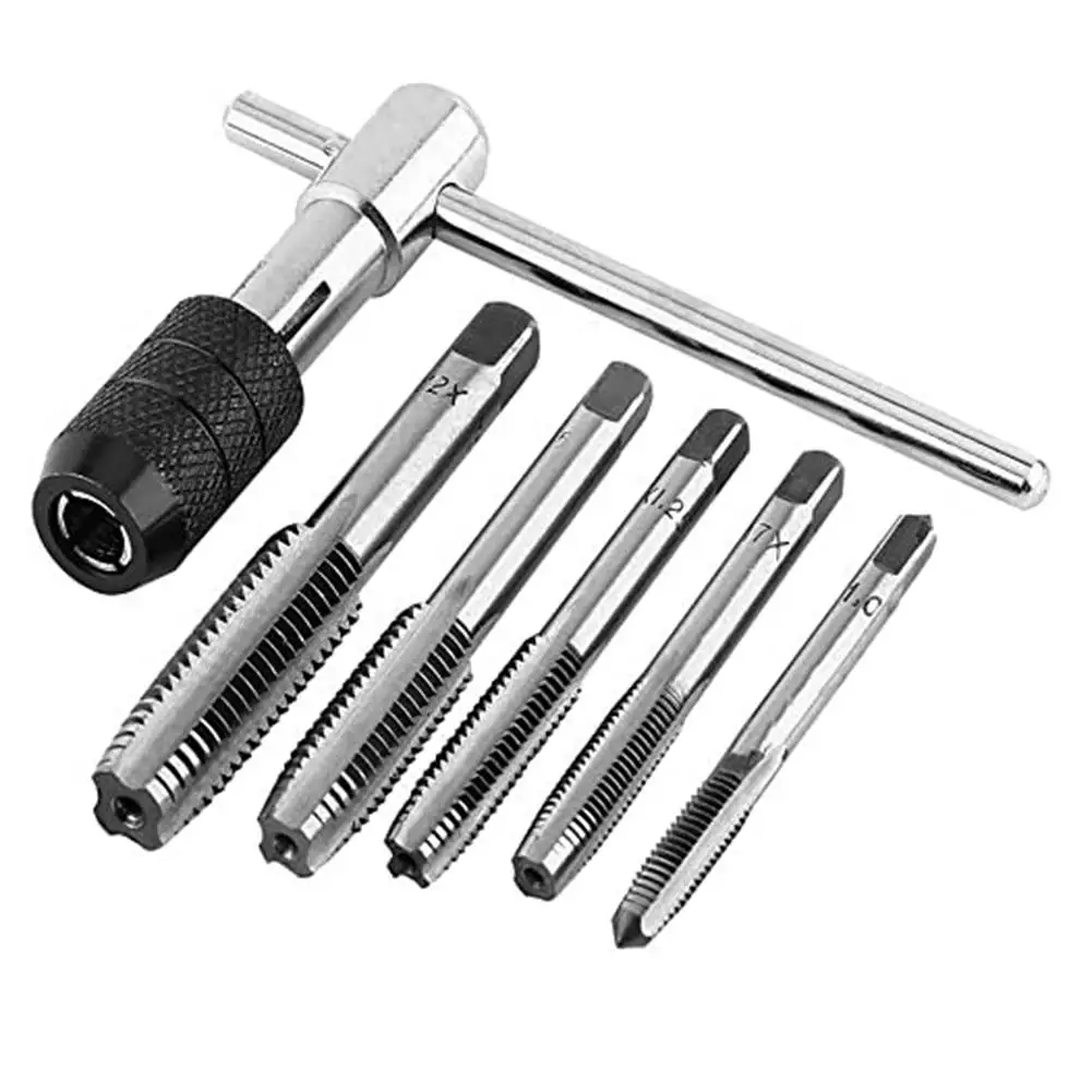 

Ratchet Tap Holder Wrench with Adjustable T Handle for Machine Screws Offering Ergonomic Grip and Wide Size Range Compatibility