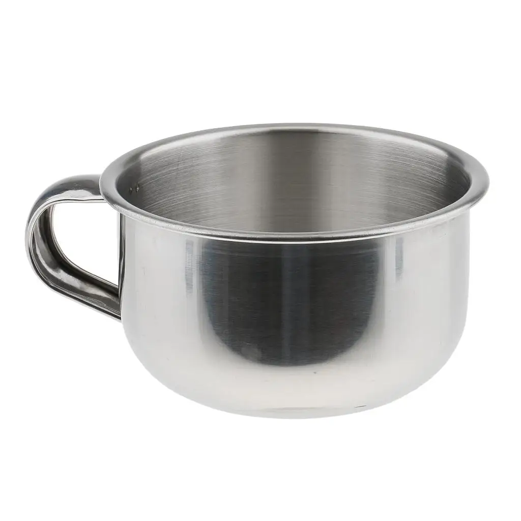 8cm/ 3.2 Inch Stainless Steel Shaving Mug Bowl - Brush Soap Cup with Handle Cosmetic Mask Container / Storage