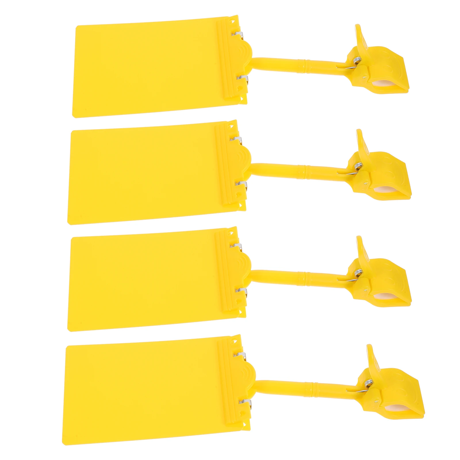 

4pcs Supermarket Promotion Price Tags Plastic Chalkboard Sign Holder Reusable Writable Display For Retail Store Office