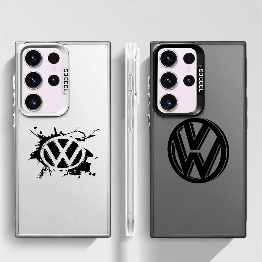 V-olks-wagen VW Car Phone Case for Samsung Galaxy S25 S24 S23 Ultra S20 S24 FE S24 S22 Plus S23 S20 Ultra Note 20 Ultra Cover