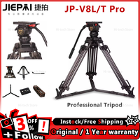 Jiepai JP-V8L/T Pro Tripod Broadcast Level Hydraulic Ptz Magnetic Suction Foot Rest Set Aluminum Alloy 8kg Proffesional Tripod