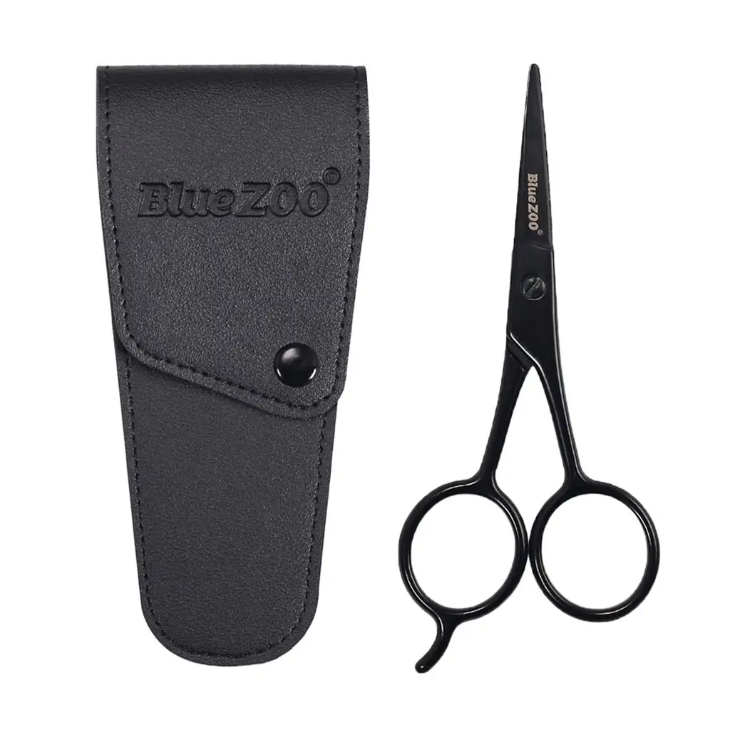 Stainless Steel Beauty Beard Mustache Eyebrow Nose Trimming Scissor Clippers