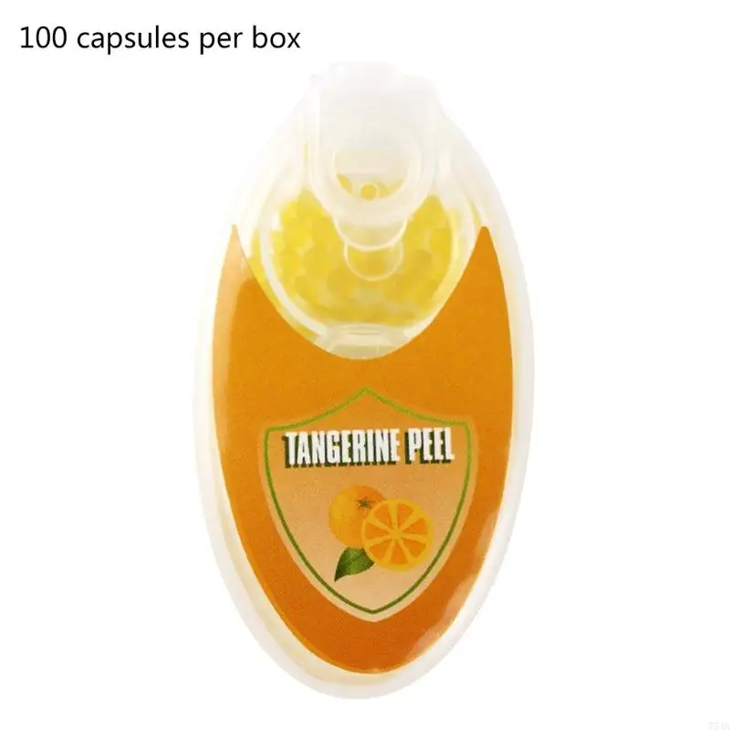 77JA 100PCS Bộ lọc thuốc lá Bóng trái cây Menthol Bột bạc hà Hương vị Vụ nổ Ball cho Bộ lọc Hút thuốc