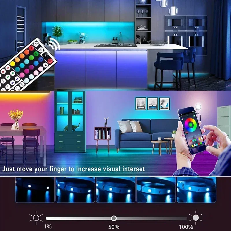 USB 24 klucze LED diody na wstążce oświetlenie tła do TV kolorowy RGB 5050 pilot zdalnego duża odległość na podczerwień lampa neonowa do domu