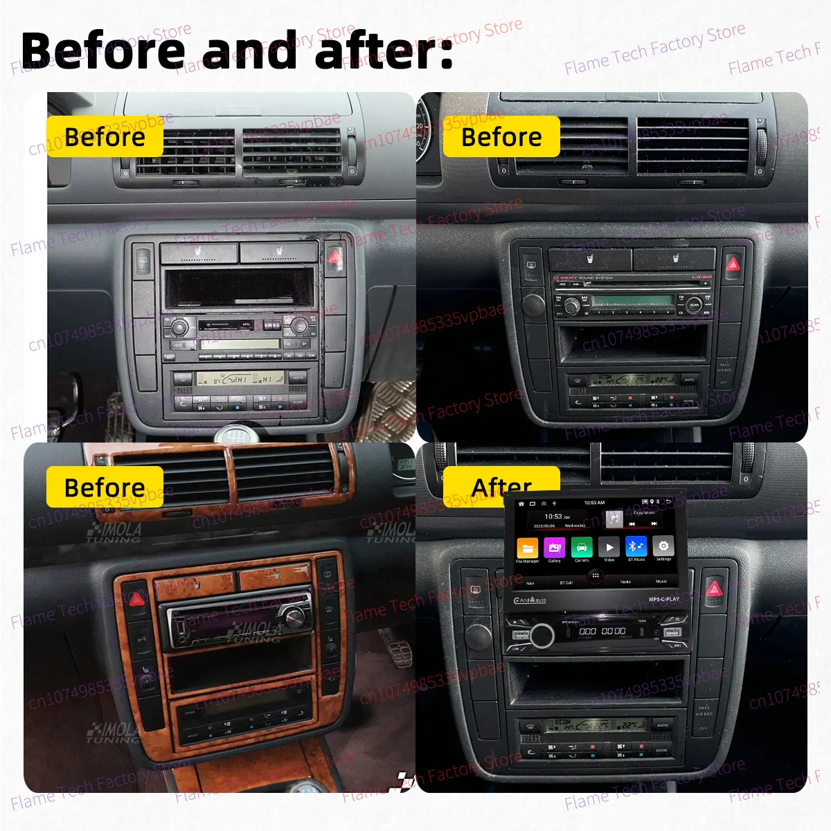 For Seat Alhambra I 2001-2010 7
