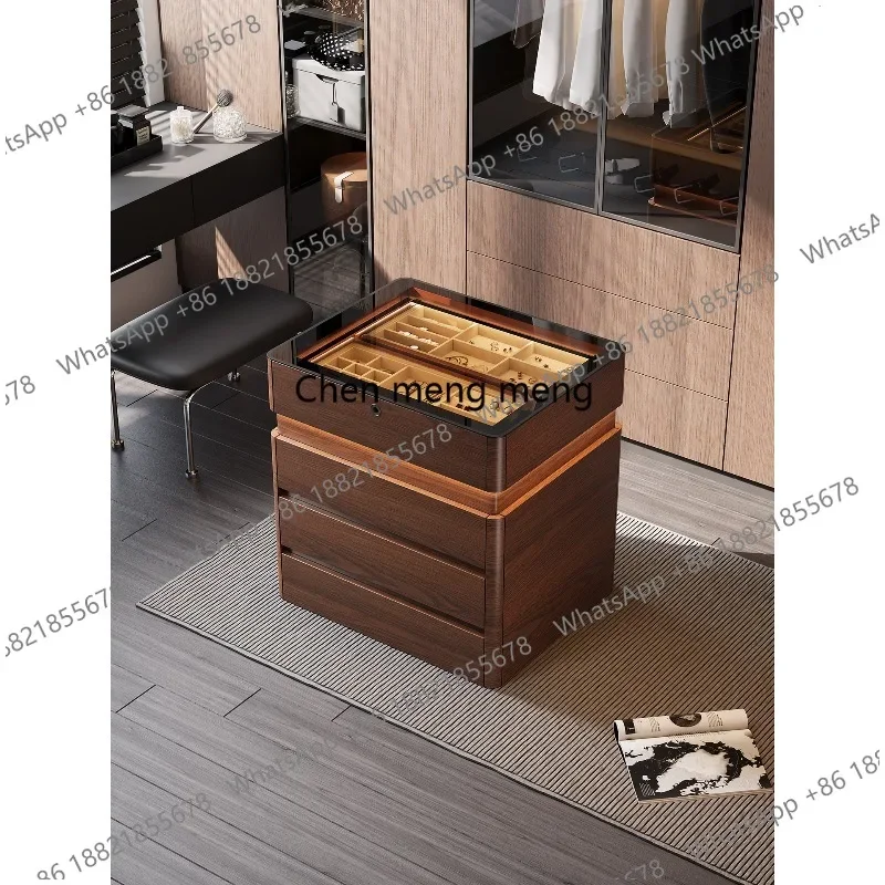 B182 Cloakroom Nakajima Tai Home Floor-to-ceiling Jewelry Storage Cabinet Bedroom Double-sided Drawer Jewelry Display Cabinet