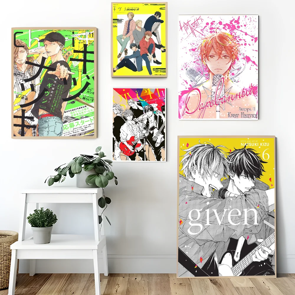 Anime Given Classic Vintage Posters HD Quality Wall Art Retro Posters For Home Room Wall Decor