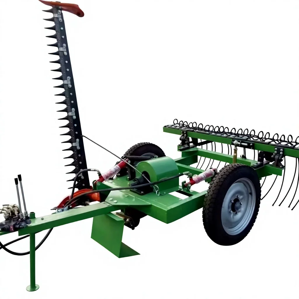 HS HS-2.1 3-Point Hitch Tractor Mounted Combined Mower & Hay Rake 2100mm Working Width 20-30hp Grass Cutting & Raking