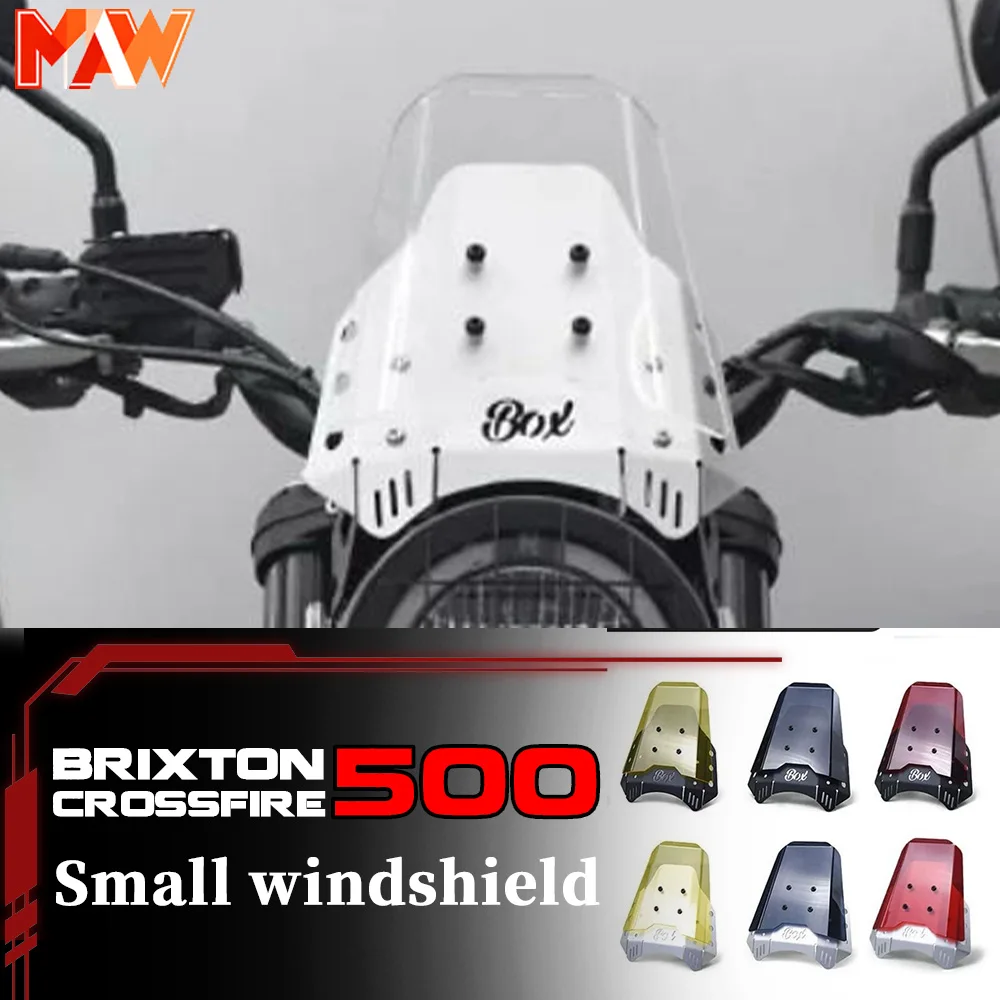 

FOR BRIXTON CROSSFIRE GK 500 aluminum alloy transparent small windshield front windshield deflector brixton croddfire 500gk