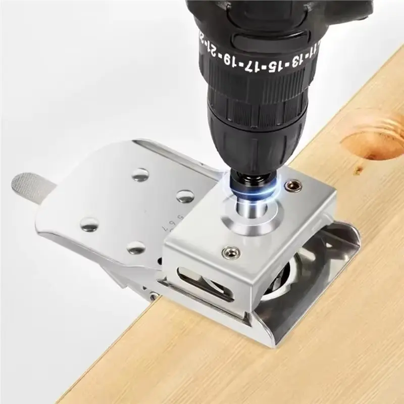 [NEW!A08R】 35Mm Concealed Hinge Jig Woodworking Hole Drilling Guide Locator Stainless Steel Plastic Hole Opener Door Tool