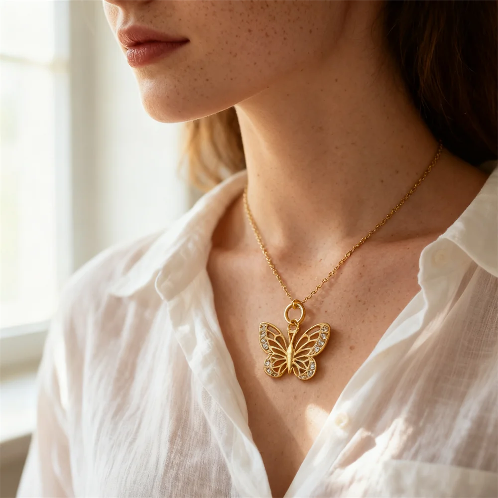 

3 шт. подвески из латуни с кубическим цирконием, подвески-бабочки для DIY ювелирных изделий, ожерелья, браслета, модные аксессуары для женщин и мужчин