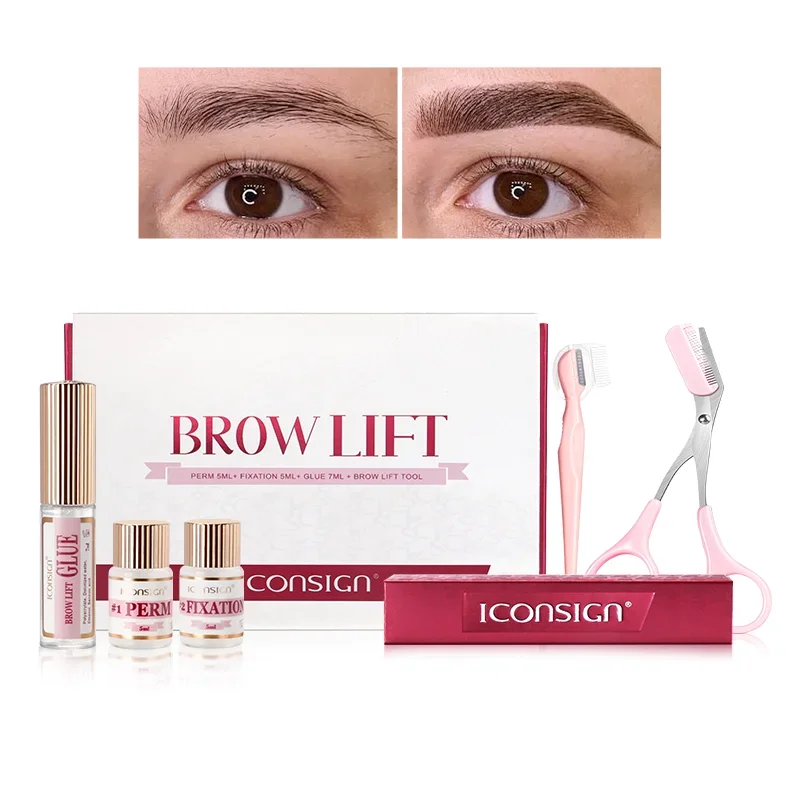 DIY Brow Perm Eyebrow Lamination 45-60 Days ICONSIGN Professional  Brow Perming Set Beauty Makeup Tools Home Use