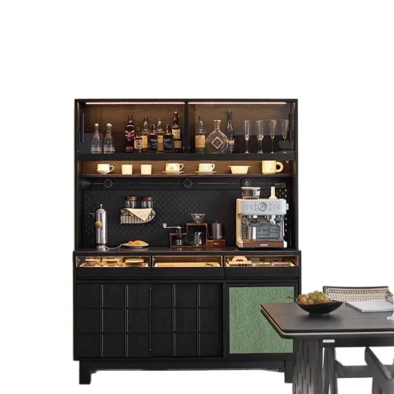 

Solid wood wall-walled dining side living room storage floor-to-ceiling second-hand integrated cabinet