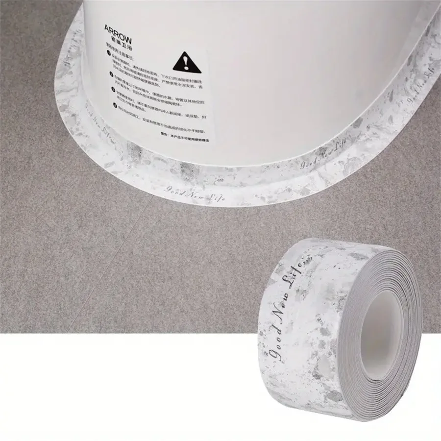 Bathroom Kitchen Waterproof Tape Self-Adhesive Caulk Strip for Toilet Sink Mold Proof Sealant Tape PVC Sealing Strip Wall Corner