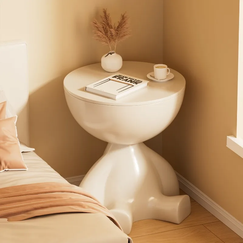 ep-Creative simple bedside table home sofa movable side table modern lounge portable bedroom balcony