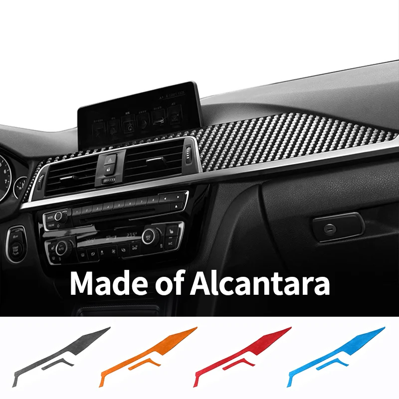 

For F30 F32 F34 (2013-2016) Car Center Console Dashboard Instrument Trim Sticker Anti Scratch Carbon Fiber Interior Accessories