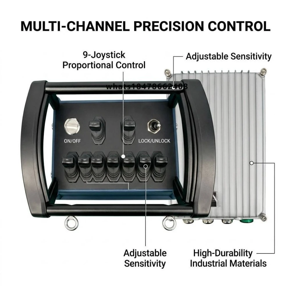 Multi-Channel Synchronous Control Industrial Wireless Hydraulic Remote Controller for Concrete Pump Truck and Drill Rig