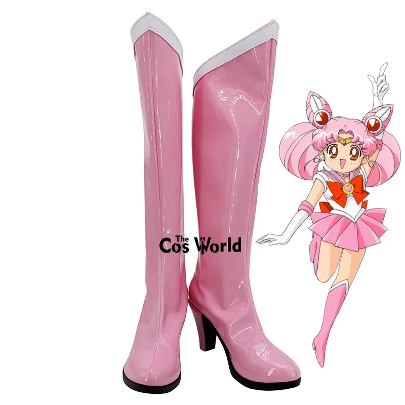 Moon Chibiusa anime custom cosplay high heels boots shoes