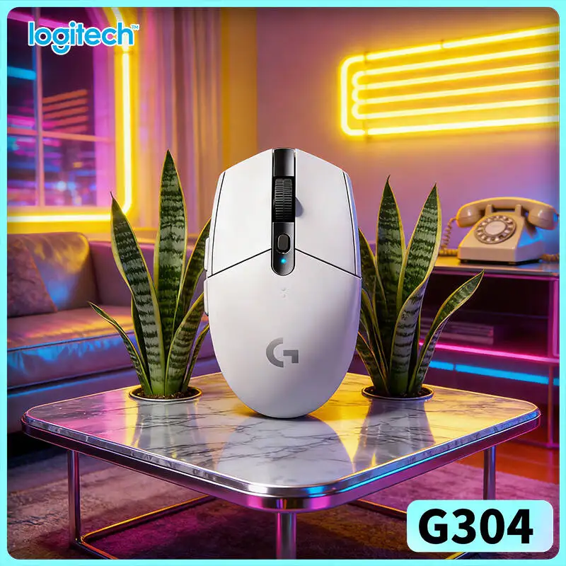 

Logitech G304 Wireless Gaming Mouse 12000 DPI HERO Sensor LIGHTSPEED 1ms 9-Month Battery Accurate Tracking Casual Gamers