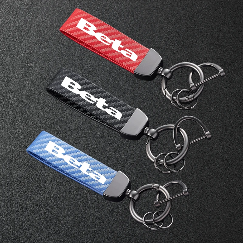 

For BETA RR 125 200 350 390 430 450 480 2T SM 4T LC 50 Enduro Evo 250 300 80 Carbon Fiber Patterned Motorcycle Metal Keychain