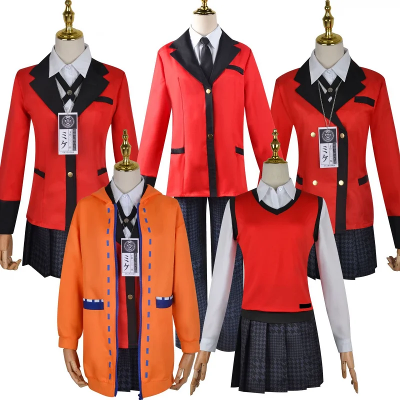 

Cos-Mart Anime BET Jabami Yumeko Cosplay Costume Momobami Kirari Dress Ryota Suzui Uniform Huang Quan Yue Women’s Wear Hallowmas