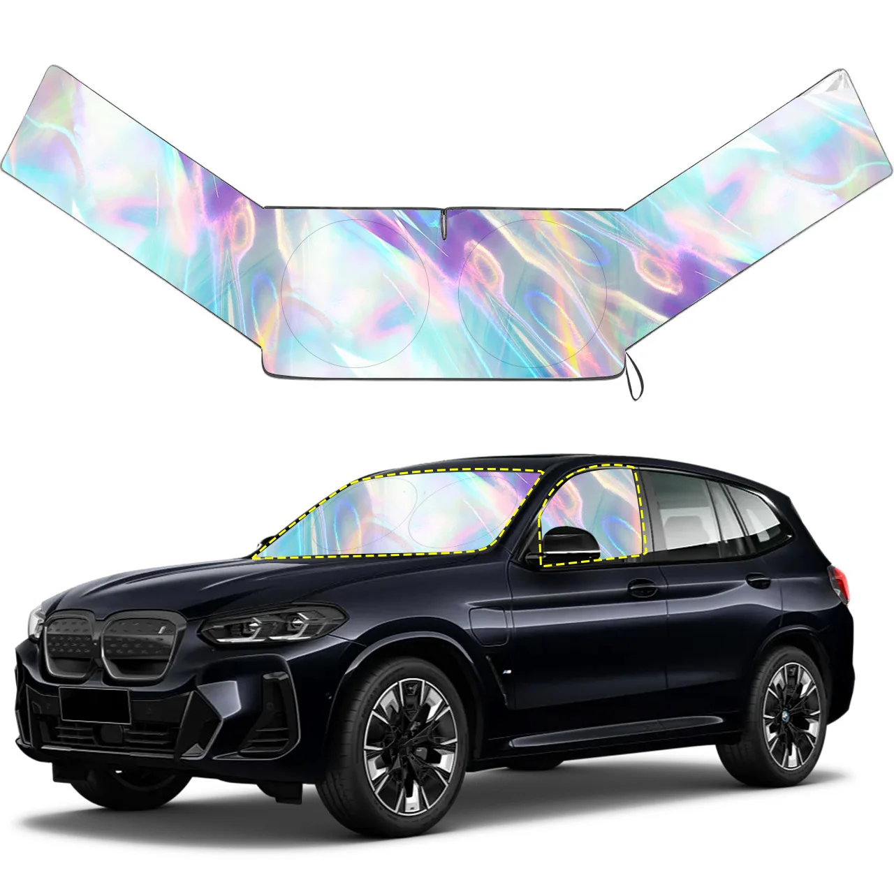 

Windshield Sun Shade For Car Front Window Sunshade SUV Windshield Sun Protection Cover UVR-Blocker Cooling Heat Shield Curtains
