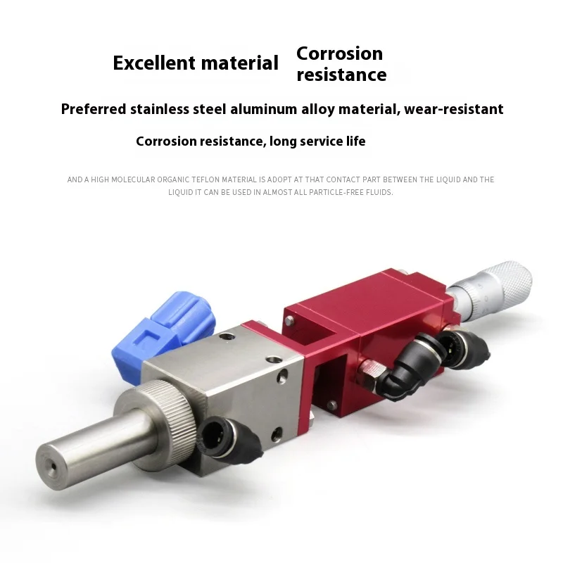 

Precision High-Frequency Double-Action Anti-Sealant Dispensing Valve Pink Needle-Type Glue Spray Valve for Mixing Equipment