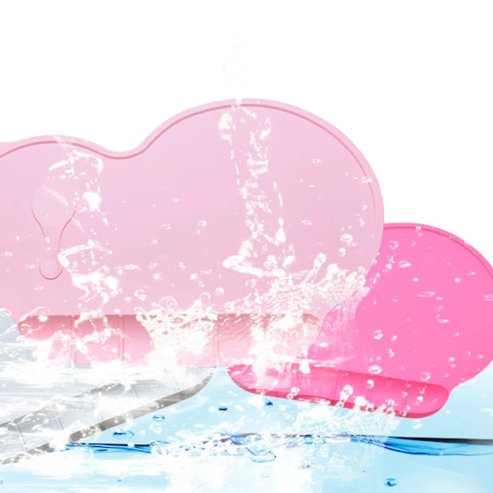 

Dinner Mats Silicone Cartoon Tableware Baby Eatting Infant Pink