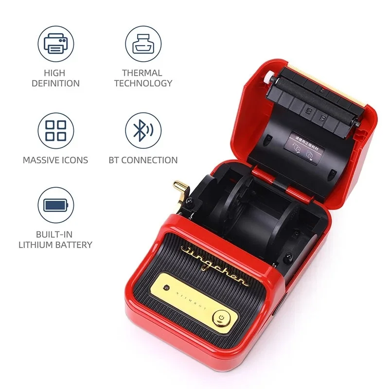 B21  Portable Label printer Intelligent multi-functional Thermal Stickers Label Printer For Mobile Prices Tag UV Labeller