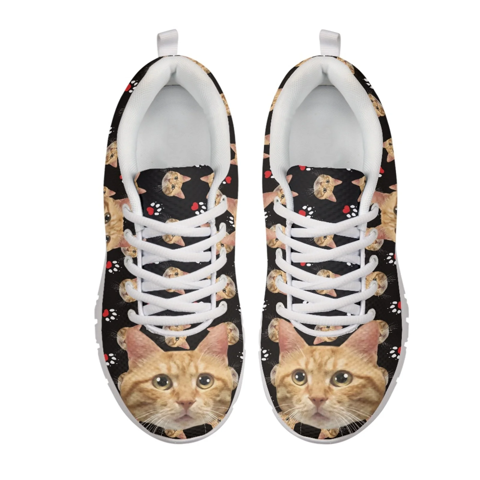 Coloranimal Cat Mushroom Paw Print 2026 New Athletic Sport Shoes Mens Sports Tennis Shoes Breathable Walking Shoes for Women