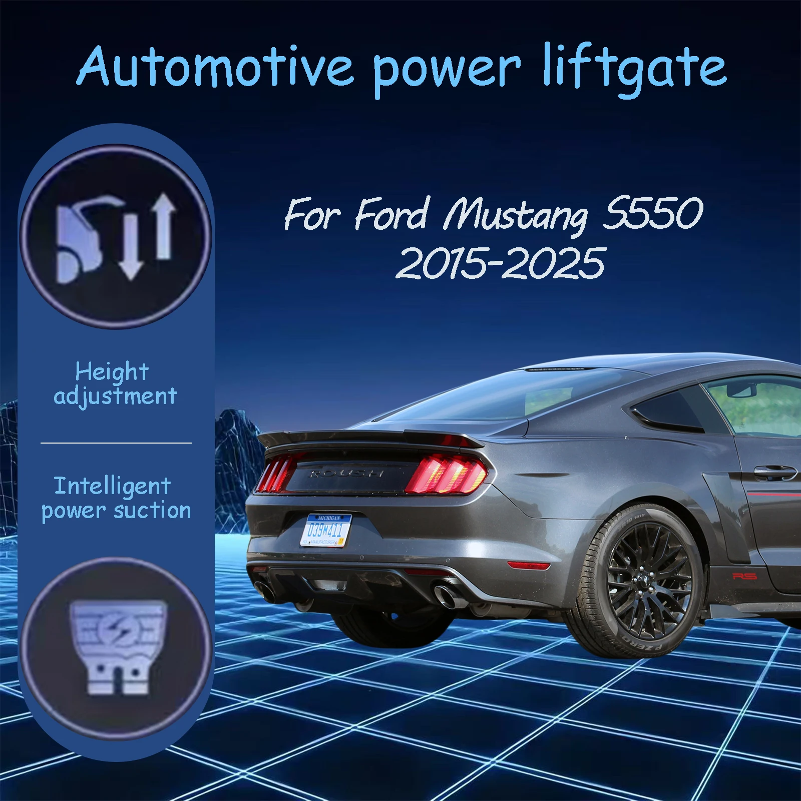 

For Ford Mustang S550 2015-2024 Electric tailgate automatic suction locks suitable Trunk modification system