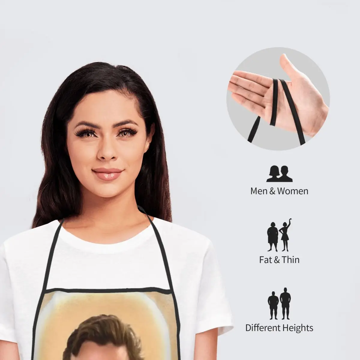 Fernando Alonso Saint Chef Apron Oil & Water Resistant Adjustable Neck Strap BBQ Aprons for Men Women Chef Gifts