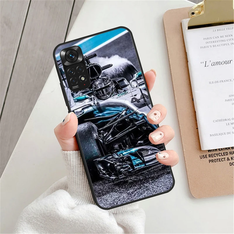 F1 Lewis Hamilton 44 Case For Xiaomi Redmi Note 12 Pro 8 9 10 11 Pro Note 12S 11S 10S 9S Redmi 12C 9C 10C Cover