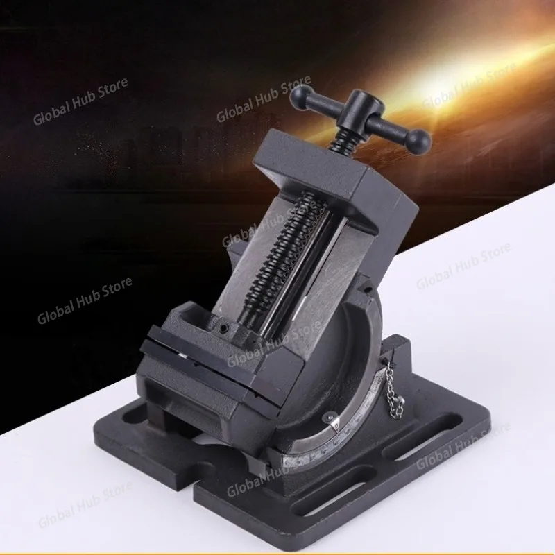 

3-inch Tilting Guide Rod Type Bench Vise, 0-90 Degree Angle Tilting Vise, Tilting Fixture