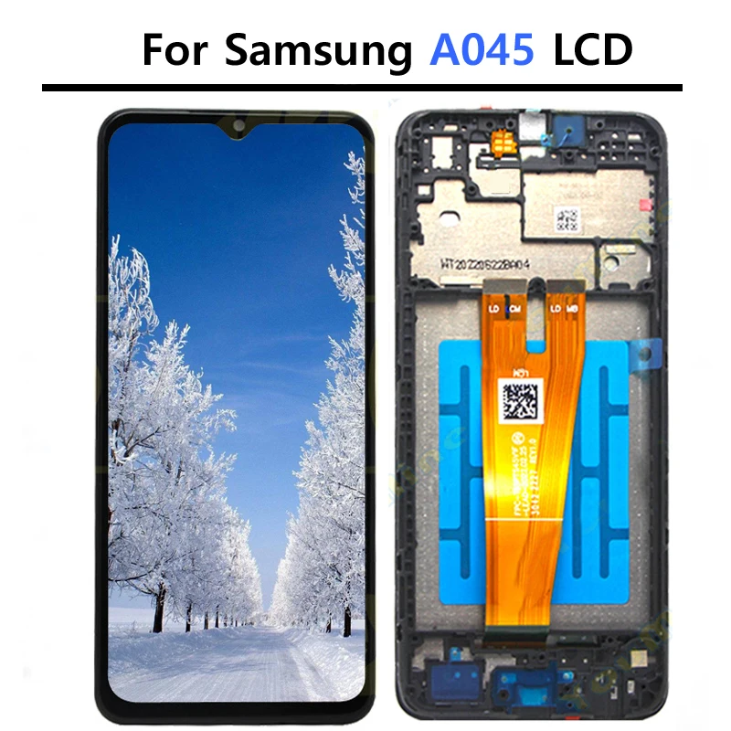 Tested A045 Screen For Samsung Galaxy A04 LCD Display Touch Screen Digitizer A045 LCD A045F, A045M Display Repair Parts