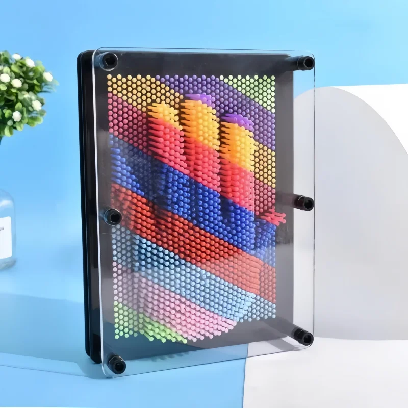 3D Clone Metal Pin Antistress Art Clone Hand Shape Model Kid Toys Pinscreen Needle Board Sculptures Painting Carving Pinart Gift