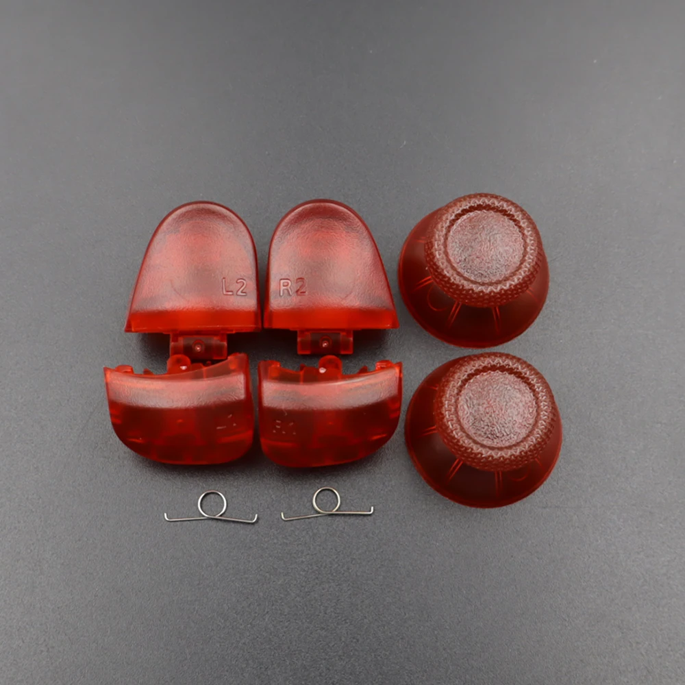 1 Set BDM-030 Joystick-Daumenkappen & R1 L1 R2 L2 Game-Trigger-Tasten mit Feder für PS5 V3.0 Controller Ersatzteil