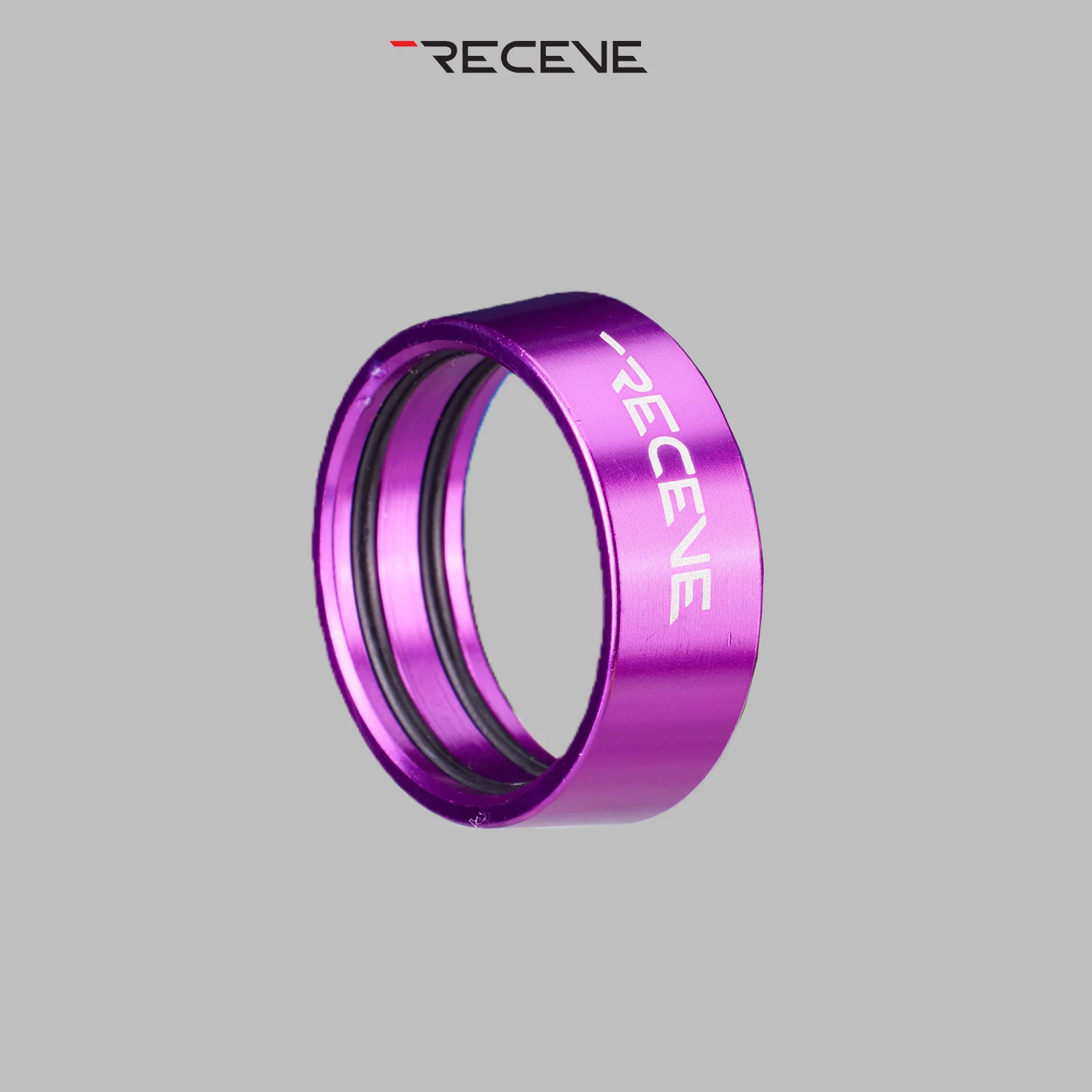 RECEVE Folding Bike Straight Handle Bar Fixed Cover 2Psc 25.4MM Handlebar Spacing-rings Aluminum Alloy Stop Collar Space Ring