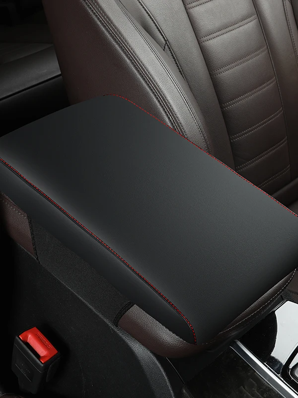 Universal Thickened Memory Foam Car Armrest Box Cover Pure Color Protection Case Automobile Central Armrest Pad Cover