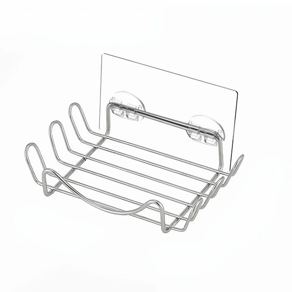 Sponge Soap Holder Stainless Steel Wall Mounted Soap Dish wi