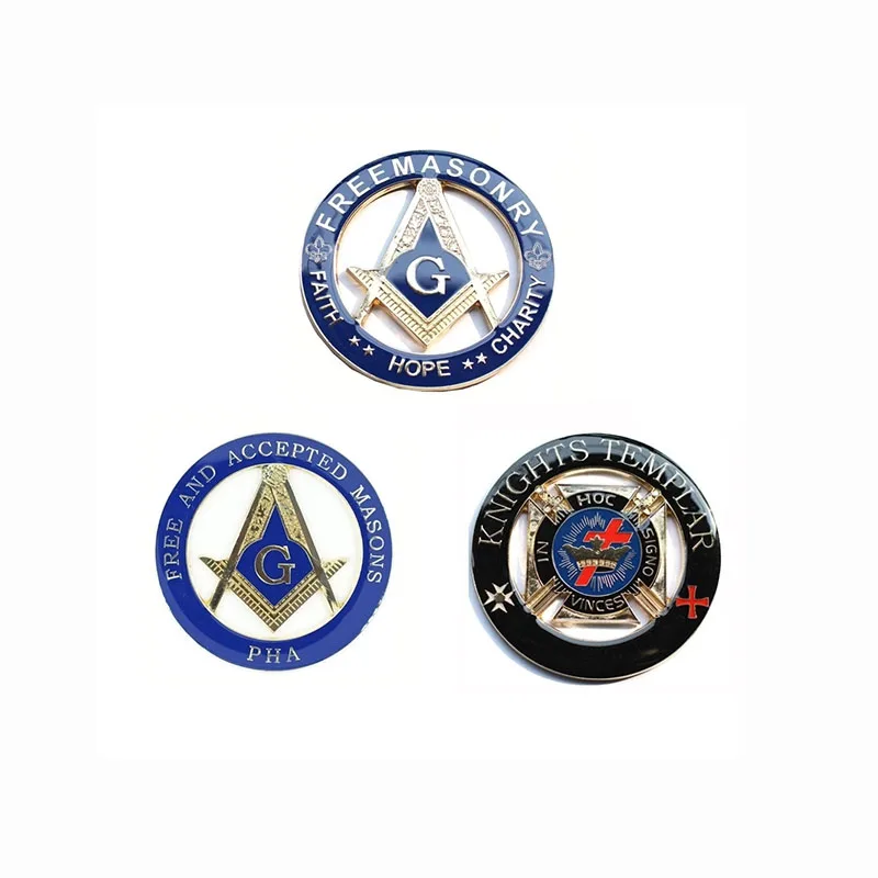 Masonic Lapel Pin - Large Freemason Symbol Badges with Clutch, 1.25 inch