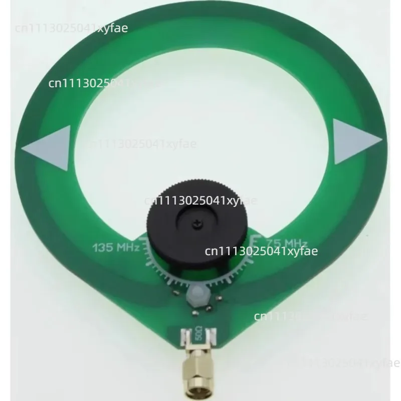75MHz-135MHz Mini Loop Aerial SMA Male Interface Multi Band RF Signal Receiving Antenna