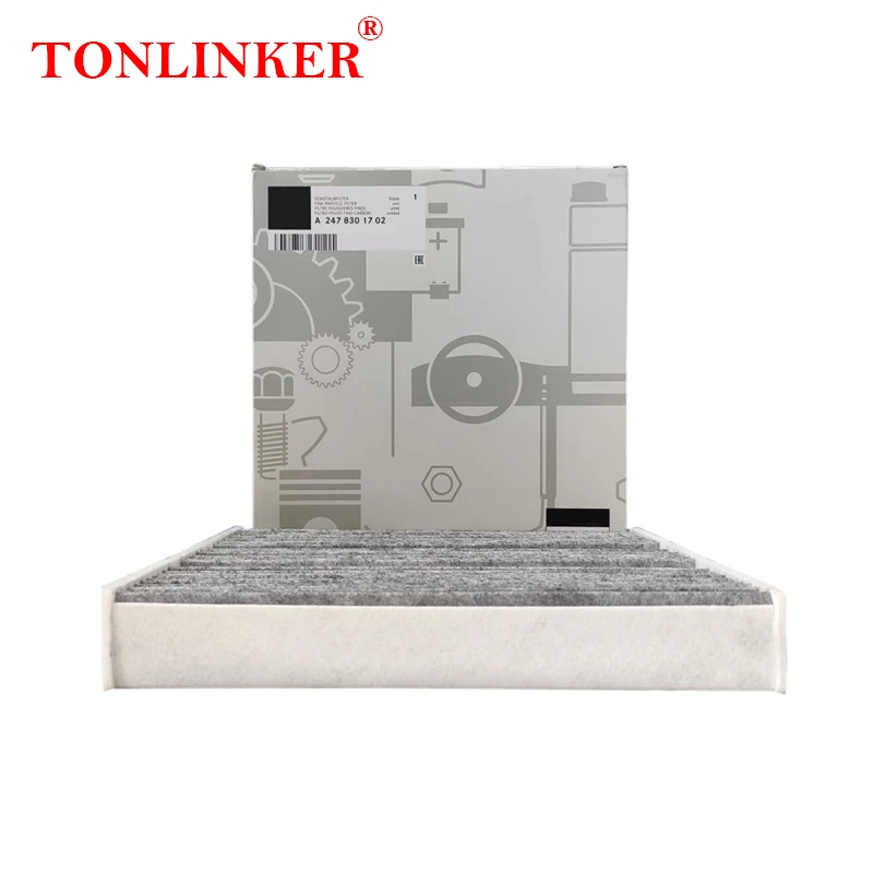 TONLINKER Cabin Filter A2478301702 For Mercedes Benz EQA H243 2021 2022 EQA 250 300 350 4MATIC Car Accessories Goods A2478300800