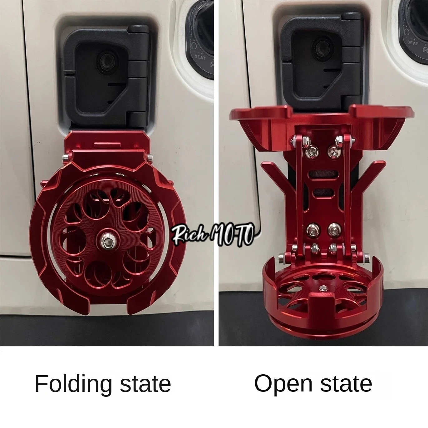 لعالم جديد هوندا NS150LA 125LA حامل الكأس القابل للطي Wuyang هوندا NWF125 حامل غلاية #3