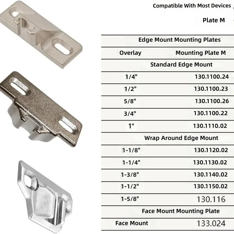 Cabinet Door Hinges 110 Degree Spiral Compact 33 Replacement for Blum Soft Close Cup Hinges for Kitchen Furniture Hardware 8