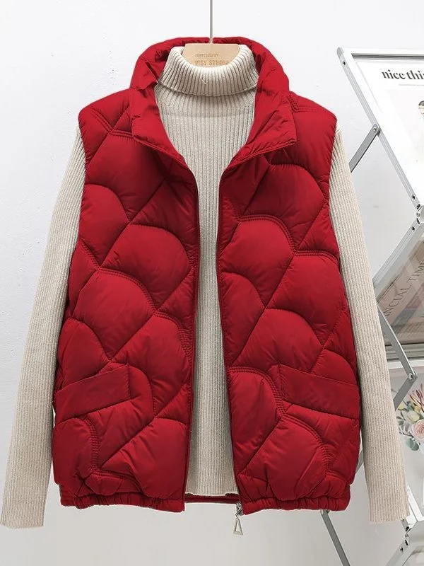 

Женский пуховый жилет из хлопка, новинка 2025 года, модный, маленький размер, без рукавов, верхняя одежда для повседневной носки, стандартная длина