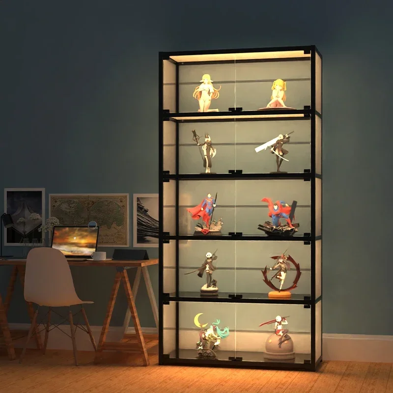 Acrylic figure storage display cabinet model up to building block blind box display storage rack can be customized